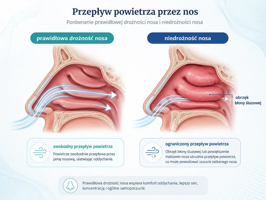 Porównanie przepływu powietrza